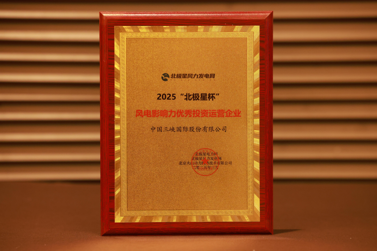 “风电影响力·优秀投资运营企业”奖